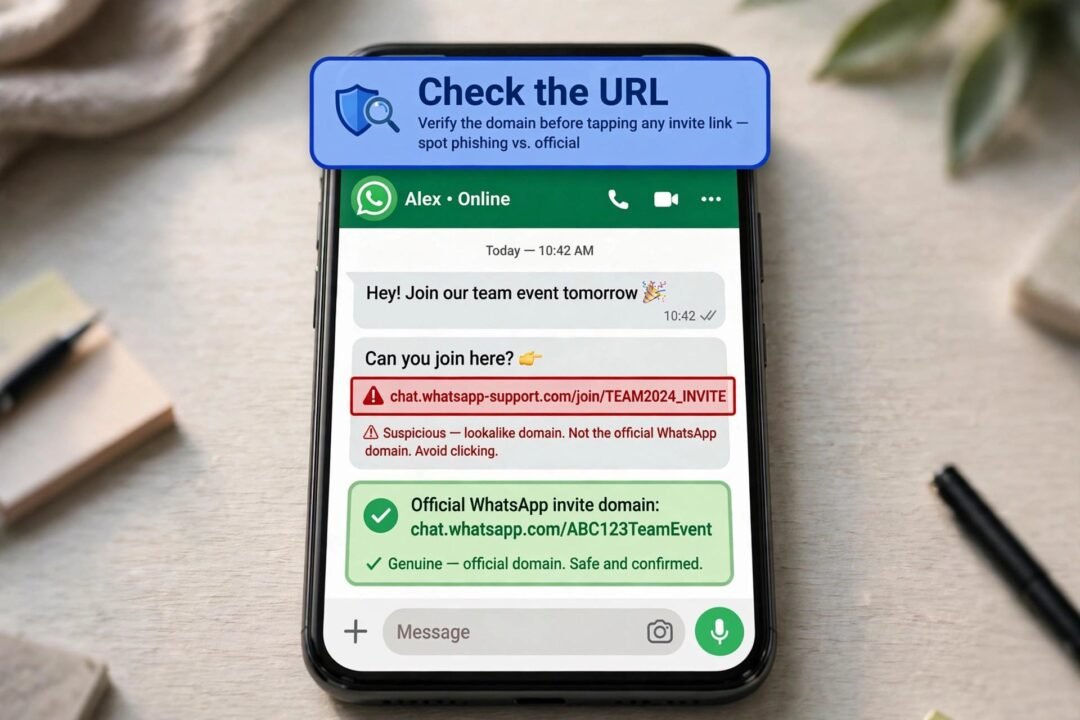 fake WhatsApp group invite links