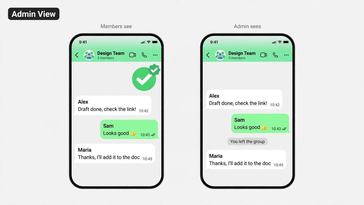 leave WhatsApp group secretly