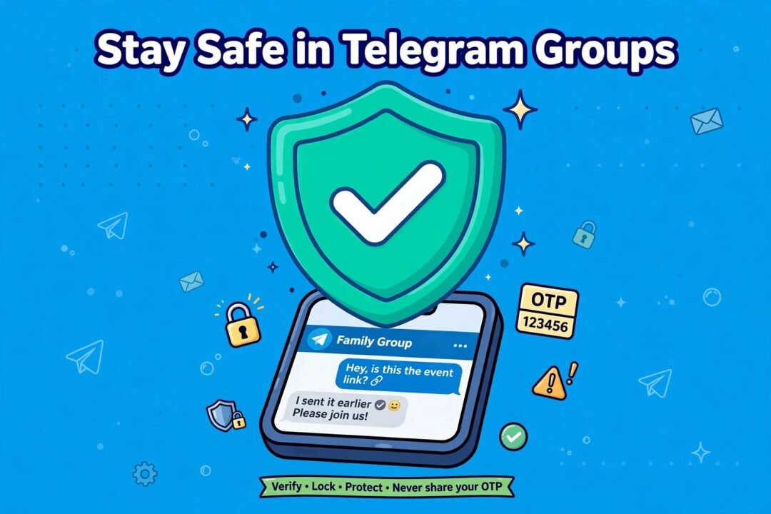 Telegram group invite links